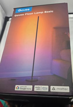 Govee RGBIC Floor Lamp Basic, 1000lm LED Corner Lamp, Black
Compatible with Alexa and Matter, Modern Floor Lamp with Music Sync and 16 Million DIY Col