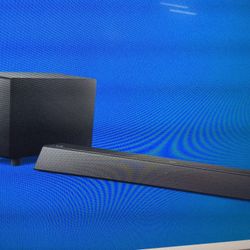 PHILLPS SOUNDBAR & SUBWOOFER. Open Box Item..fully Tested… RETAILS AT 129.95 PLUS TAX