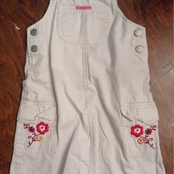 "Arizona" Bib Dress With Embroidered Flowers