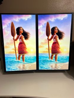 (2) GAMING 27” MONITORS W/MOUNT FHD LG 1080p ACTIONSYNC 16:9 LED