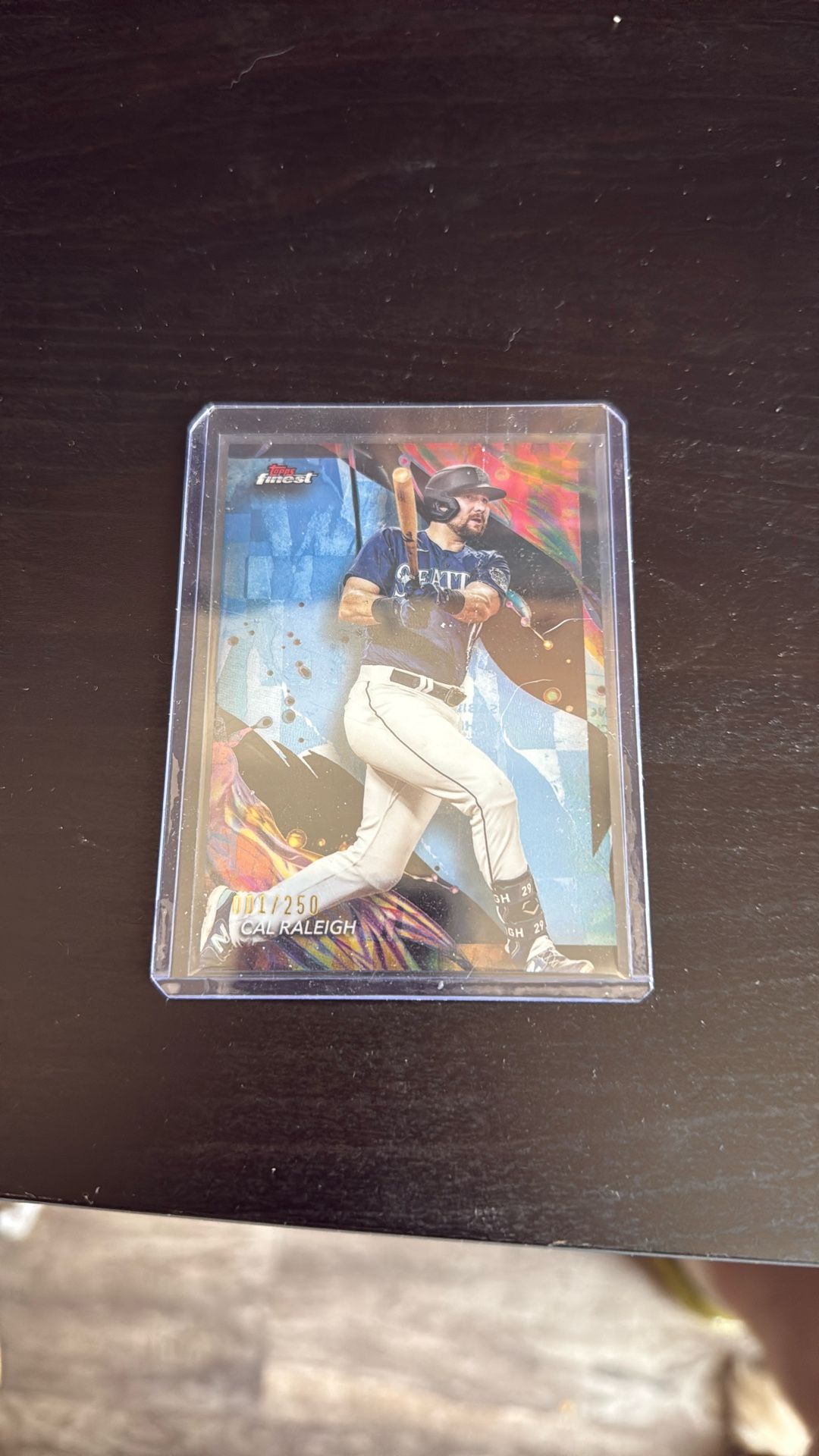 2024 Topps Finest - Uncommon Sky Blue Refractor #151 Cal Raleigh 001 /250