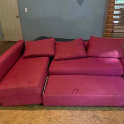 Pink IKEA Sectional 