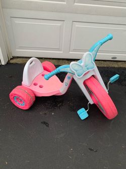 Kids Big Wheel Ride-On Tricycle Pink Blue