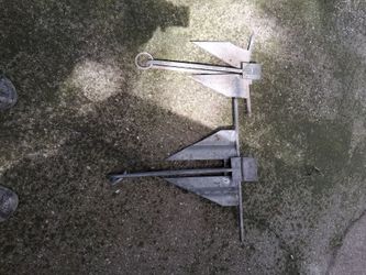 2x boat anchors used.\n Working. Five lb and six lb