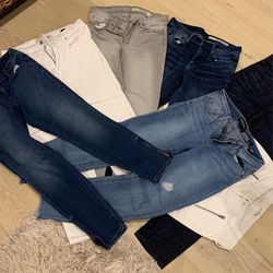 Lots Of Brand New/ Used Once Lot Of Jeans!!!!