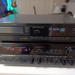Rare Denon DRA-1025RA Stereo Receiver and Matching CD Player 