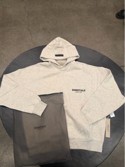 Fear Of God Essentials Light Oatmeal Hoodie