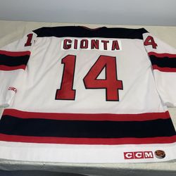 Brian Gionta Stanley Cup Auto New Jersey Devils Ccm Jersey Men Xxl Clean Sewn