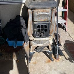 Cast Iron Pot Belly Stove 