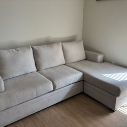  Reversible Chaise Sofa- Sand Beige