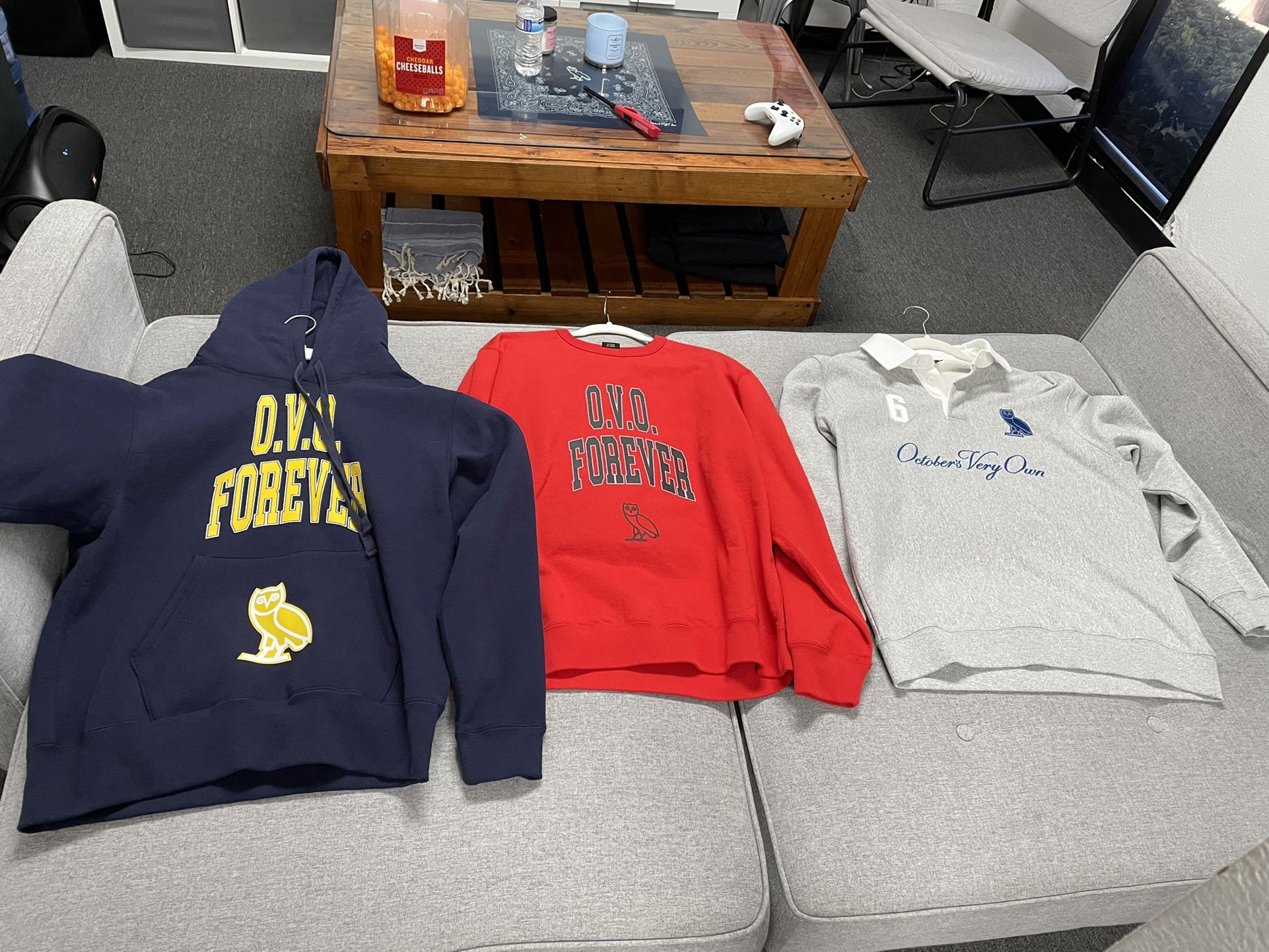 Octobers Very Own OVO Clothing Size Large Hoodies Crewneck Longsleeve