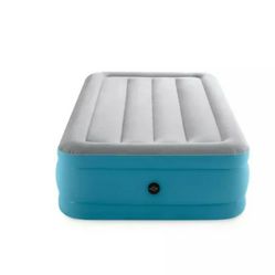 Intex Raised 16" Air Mattress With Hand Held 12v Pump Twin Size With Bag