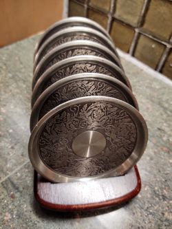 Vintage Royal Selangor Pewter Coasters