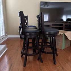 4 Mocha Chocolate Bar Stools