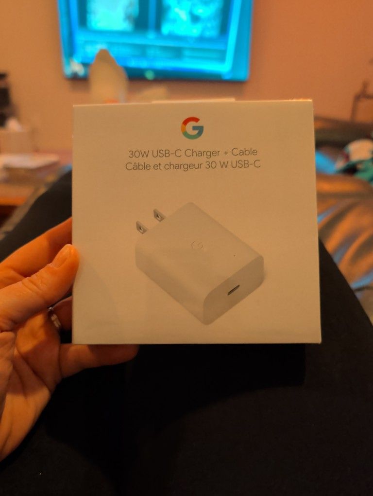 New Google 30W Charger with Cable
