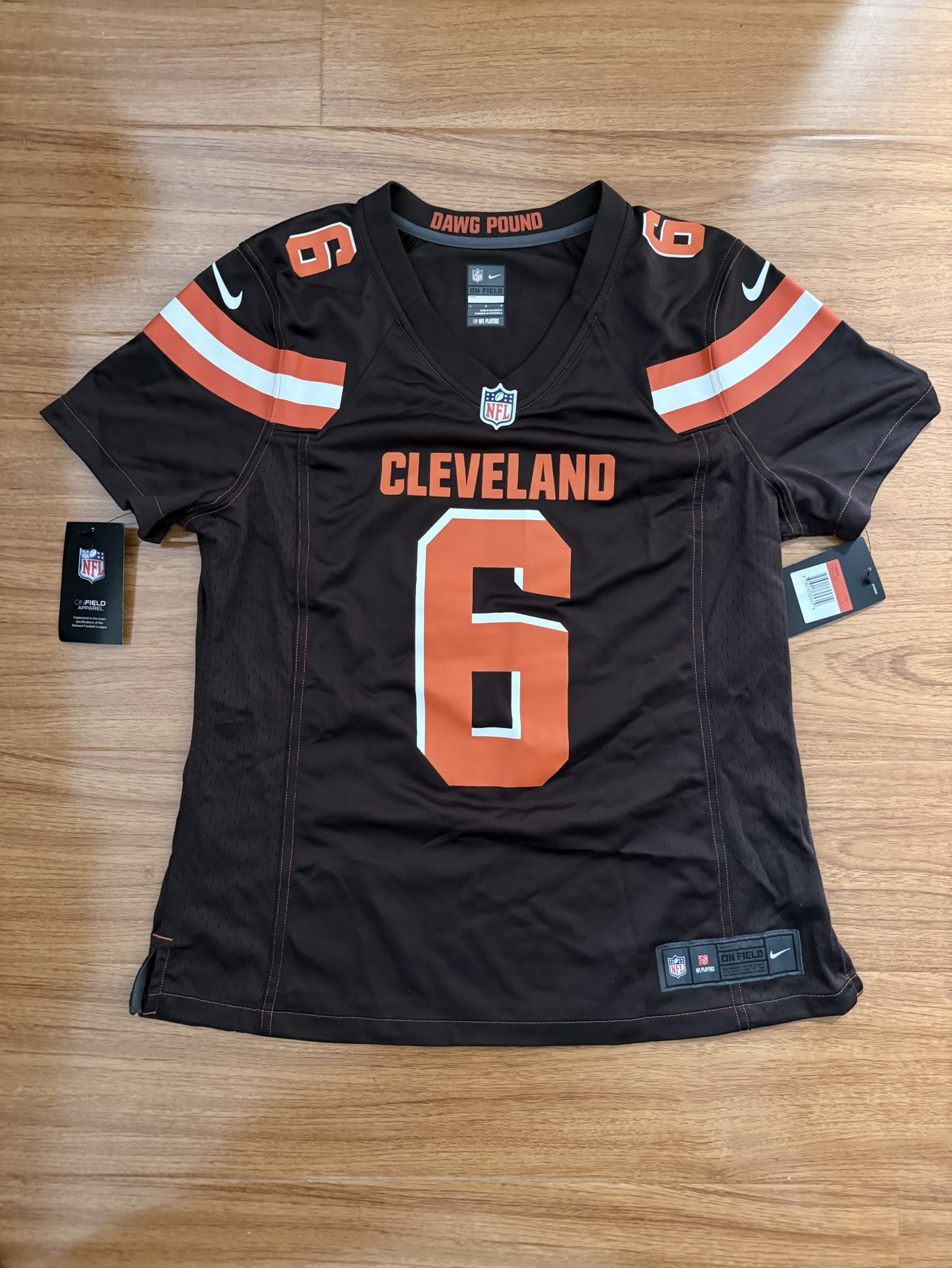 Cleveland Brown Baker Mayfield Jersey Size Large
