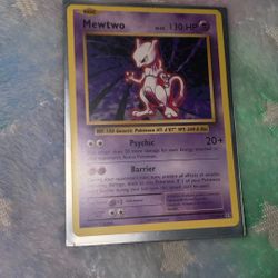 Mewtwo Old Card 