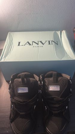 Lanvin Paris Black Sneakers with Box
