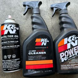 KN K&N Air Filter Cleaner And Oil