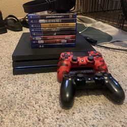 Ps4 Pro 2 controllers & Games bundle