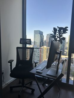Home Office Setup: Ergonomic Chair + Foldable Desk