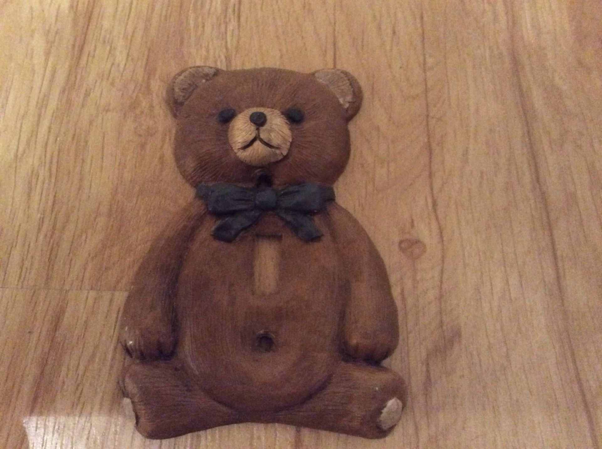 Resin bear light switch over