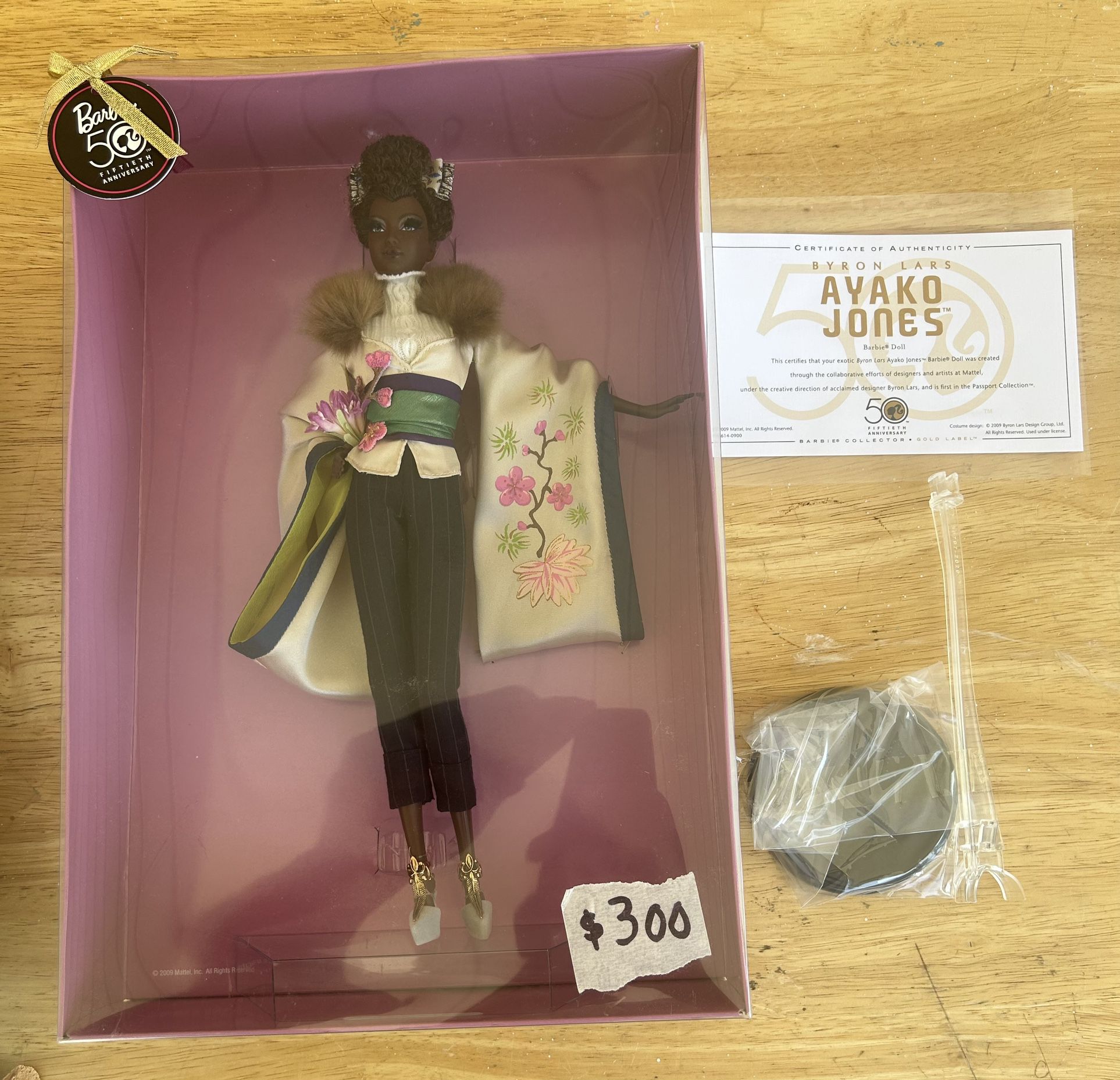  Ayako Jones Barbie Doll Byron Lars Passport Collection Gold Label 2009 Mattel