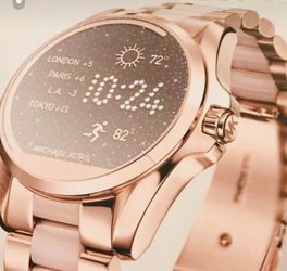 Rose gold Michael kors smart watch