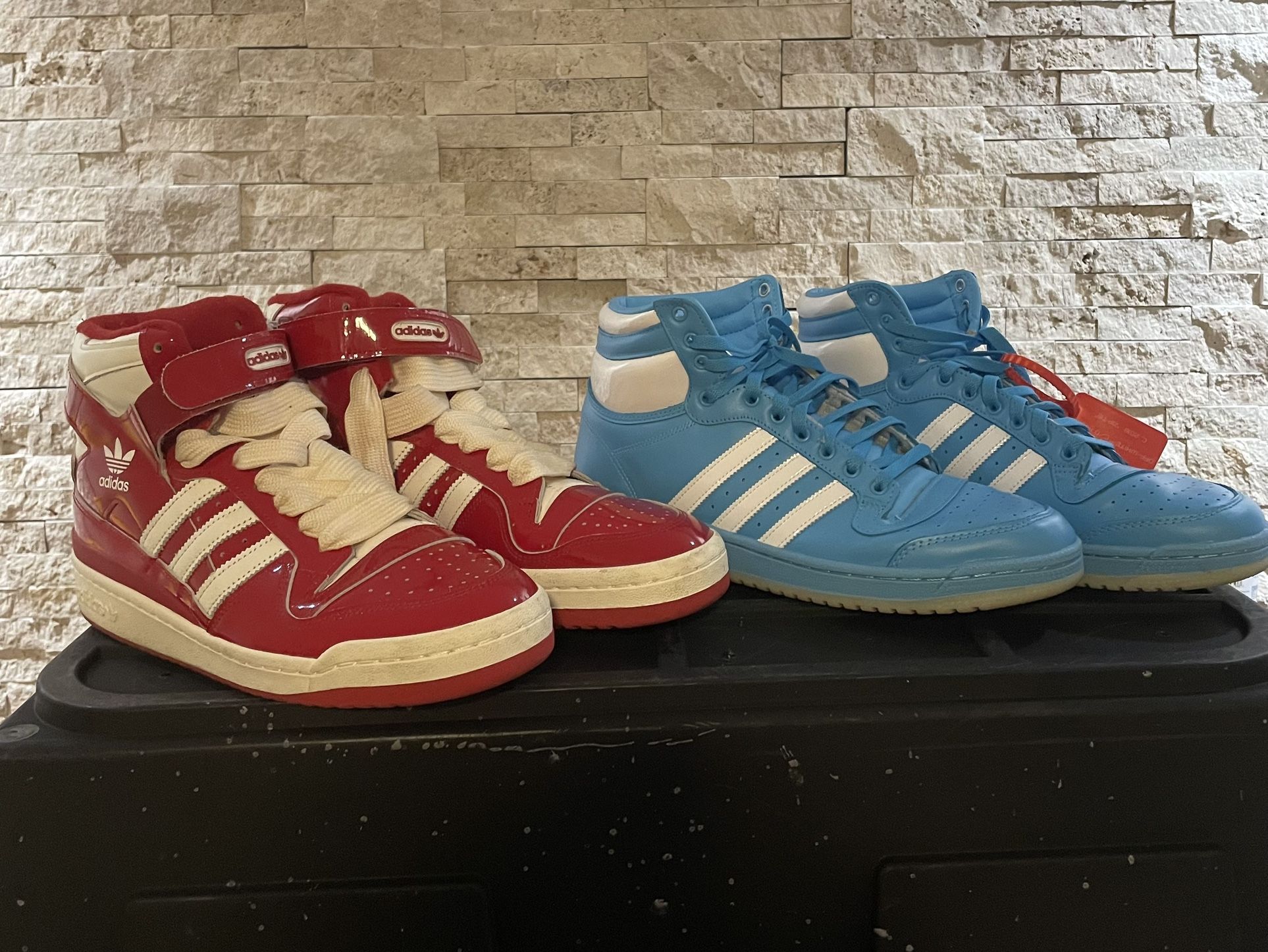 2 Pair Of Adidas Forum Size 11.5