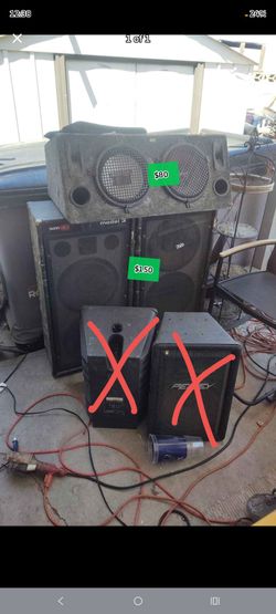 Mixed Lot of PA and Audio Speakers