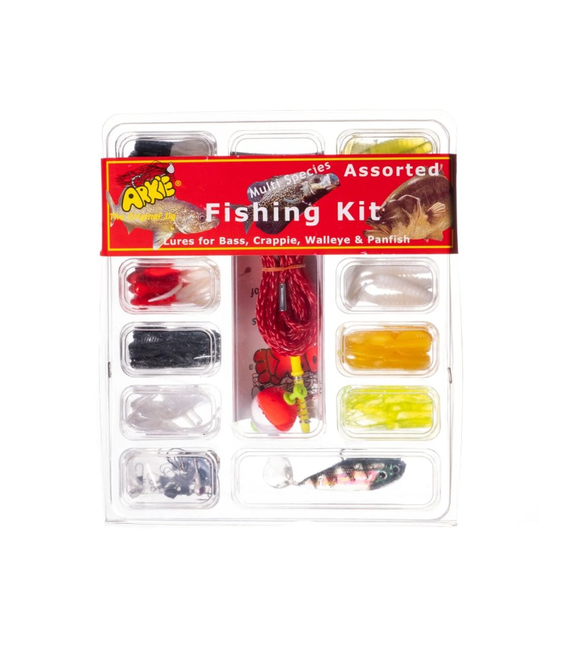 š„NEWš„ Arkie Lures Fishing Kit for Bass, Crappie, Walleye, Panfish, 112 Pieces