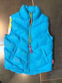 Girls puffy sleeveless parkas