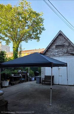 10 ft x 10 ft Simple Push Straight Leg Instant Canopy. complete set