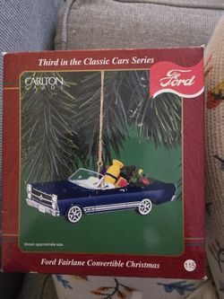 Ford Fairlane Convertable Christmas Ornament