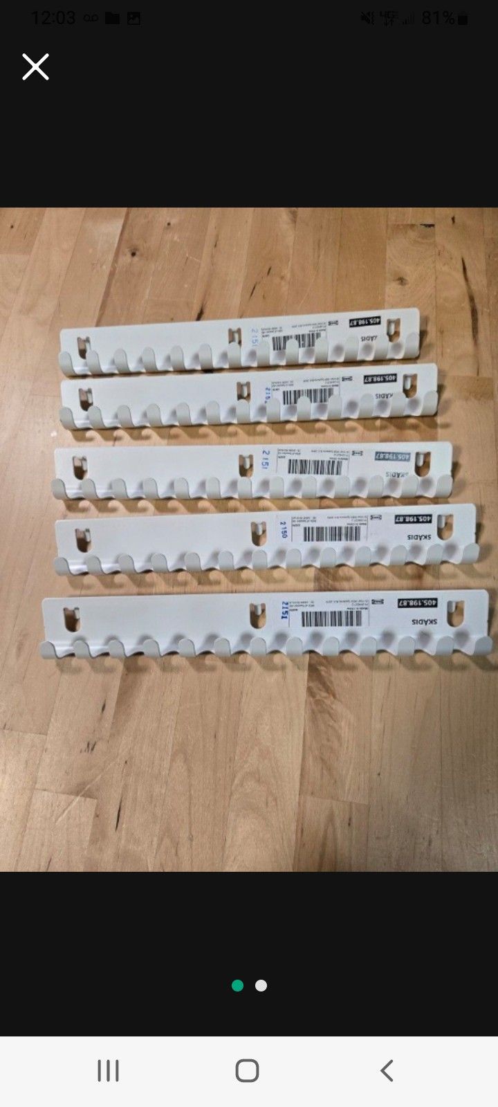 Ikea hooks Rack