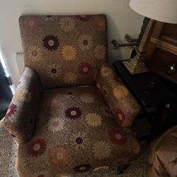 Pier 1 Imports Accent Chair – Floral Pattern, Cozy Armchair
