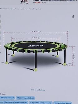 Newan 40"- 48" Silent Trampoline