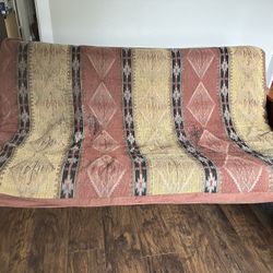 Sold wood Frame Futon And Mattress 