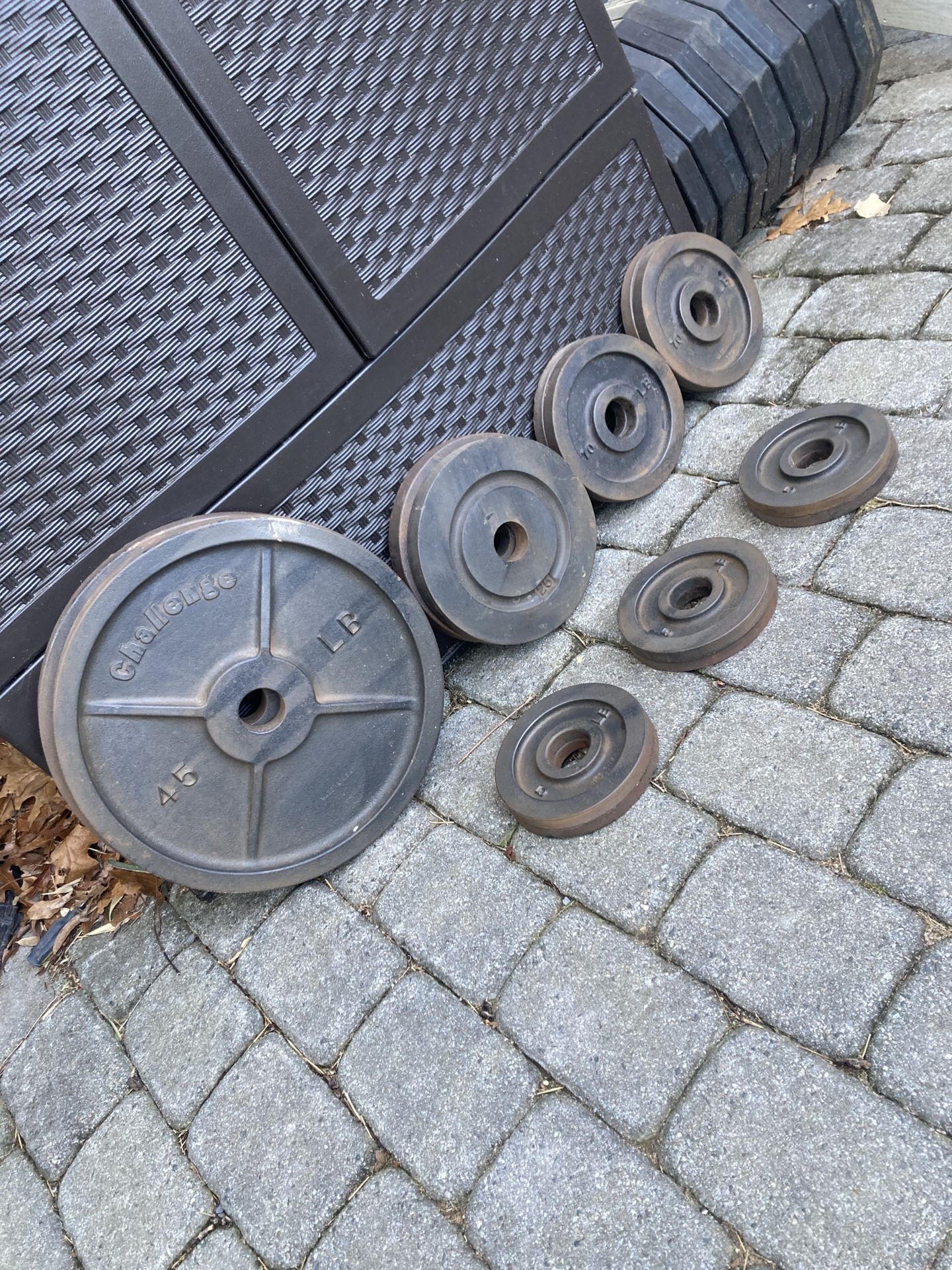 Vintage Made in USA Olympic Weight Plates For Your Home Gym