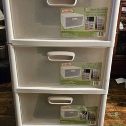 Sterilite Jumbo Storage Bin Drawers S/3