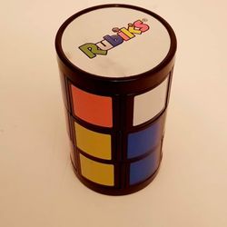 Vintage Rubik's Cylinder Barrel T I le Sliding Puzzle 1974 McDonald's Rare
