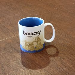 Starbucks Coffee Boracay Global Icon Series 2011 Collectible Coffee Mug 
16oz. Pre-owned, perfect shape. It is 4 1/8" tall. Weight 16oz  (plus  
shipp