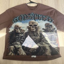 Godspeed T-Shit Brown and Blue