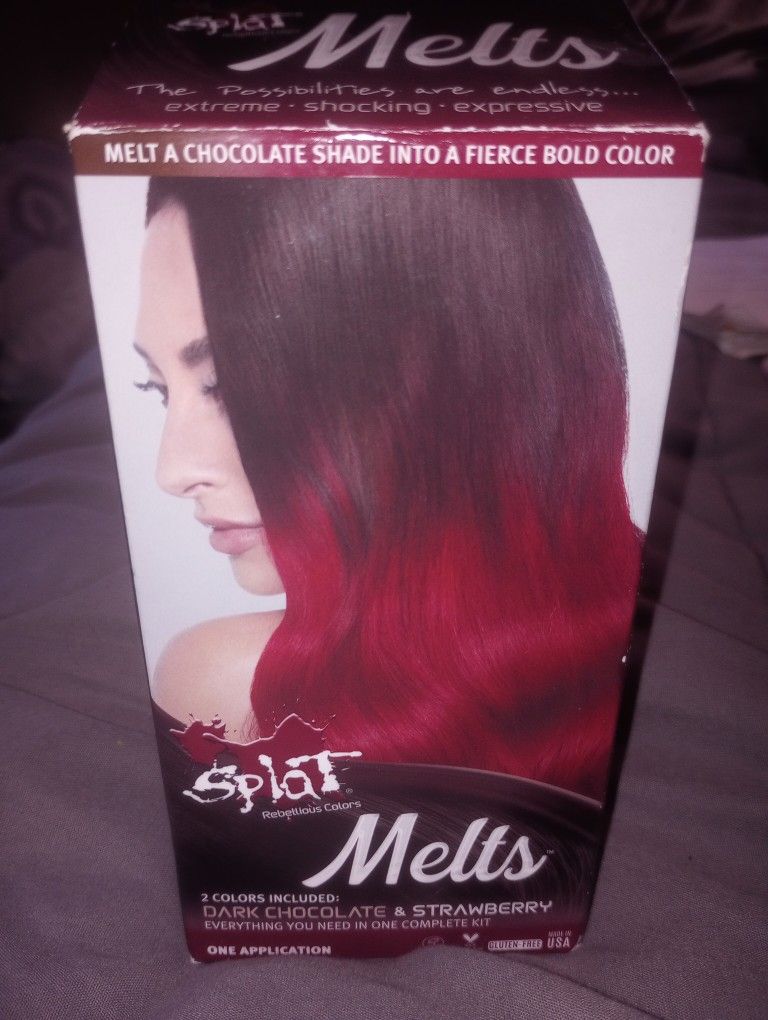 Splat Melts Dark Chocolate And Strawberry Hair dye New