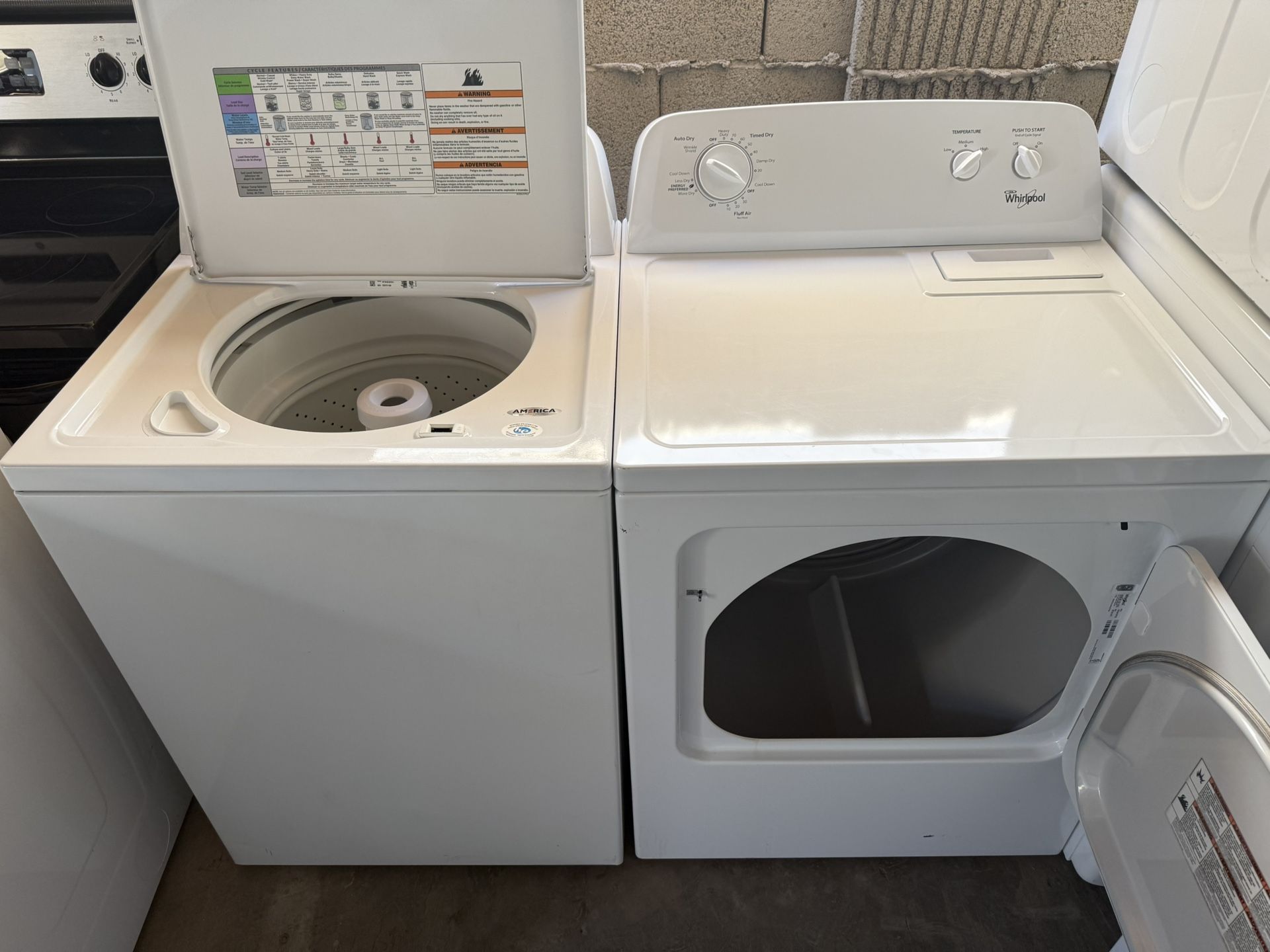 Whirlpool Washer And Electric Dryer