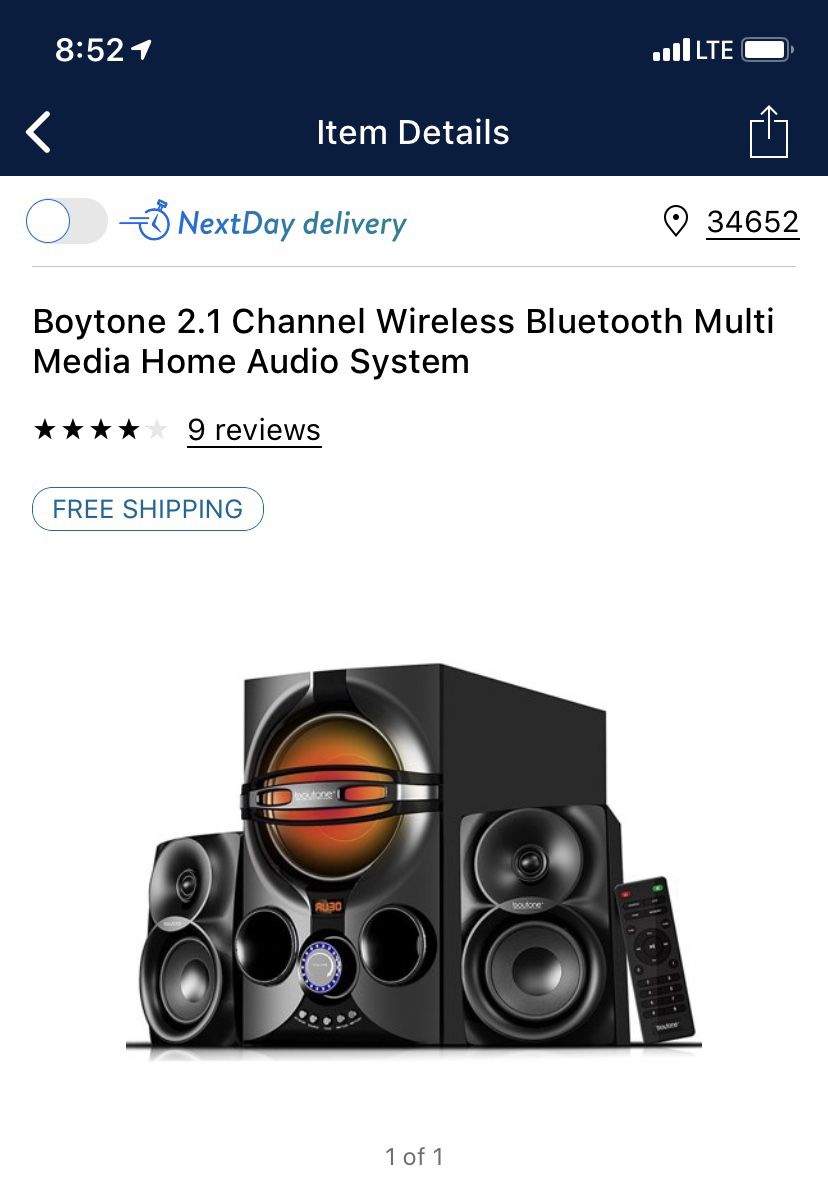 Boytone multi media home audio system