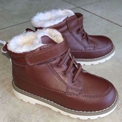 Old Navy Toddler Boy’s Faux Leather Ankle Boots / Shoes, Size 9