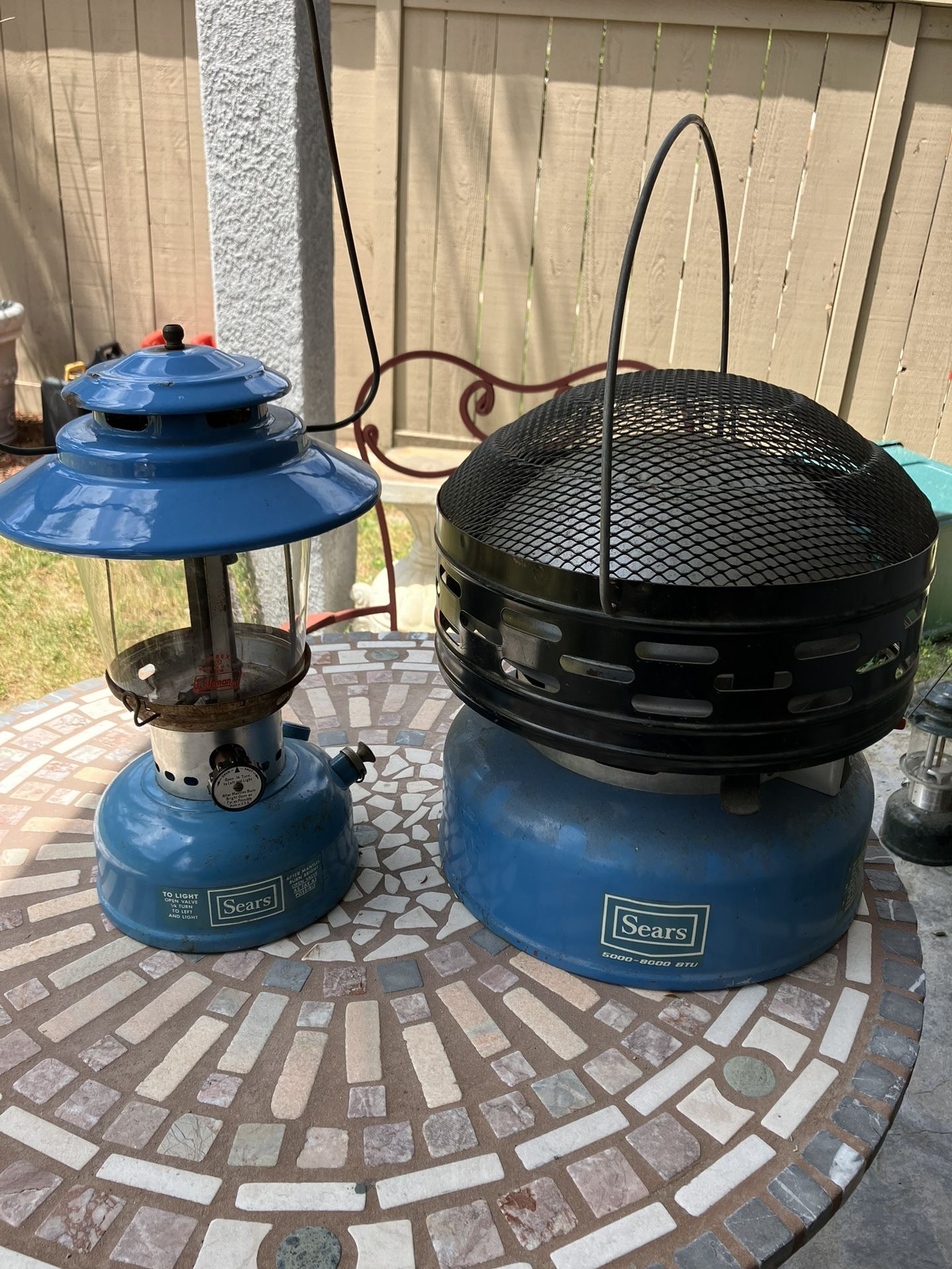 Coleman Style Sears Lantern & Heater
