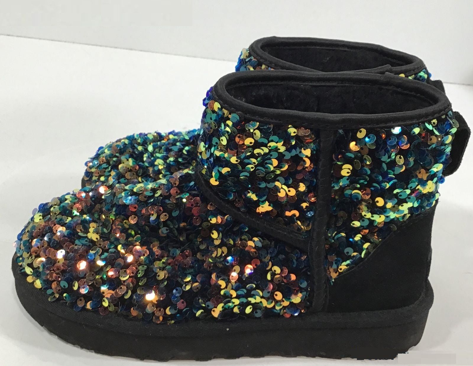 UGG Classic Mini Stellar Sequin Boot Women's 6