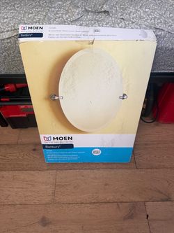 Moen Banbury Brushed Nickel Oval Mirror Y2692BN